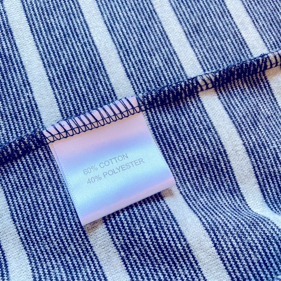 Ruffle Hem Striped Cardigan Sweater Jacket Jane and Delancey Medium - Picture 3 of 5